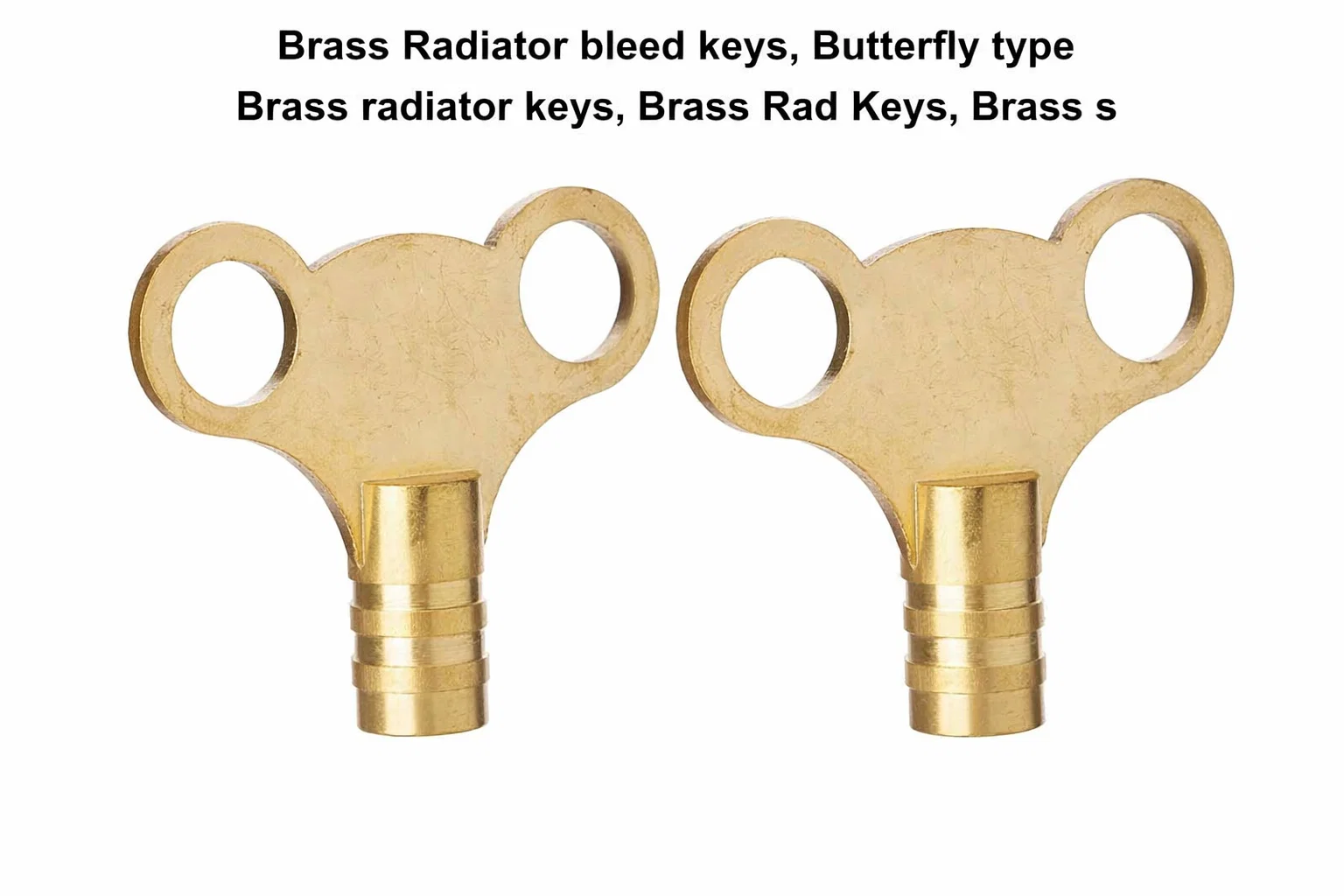 Brass Rad keys, Radiator bleed keys, Butterfly type Brass radiator keys, Brass Radiator Keys,