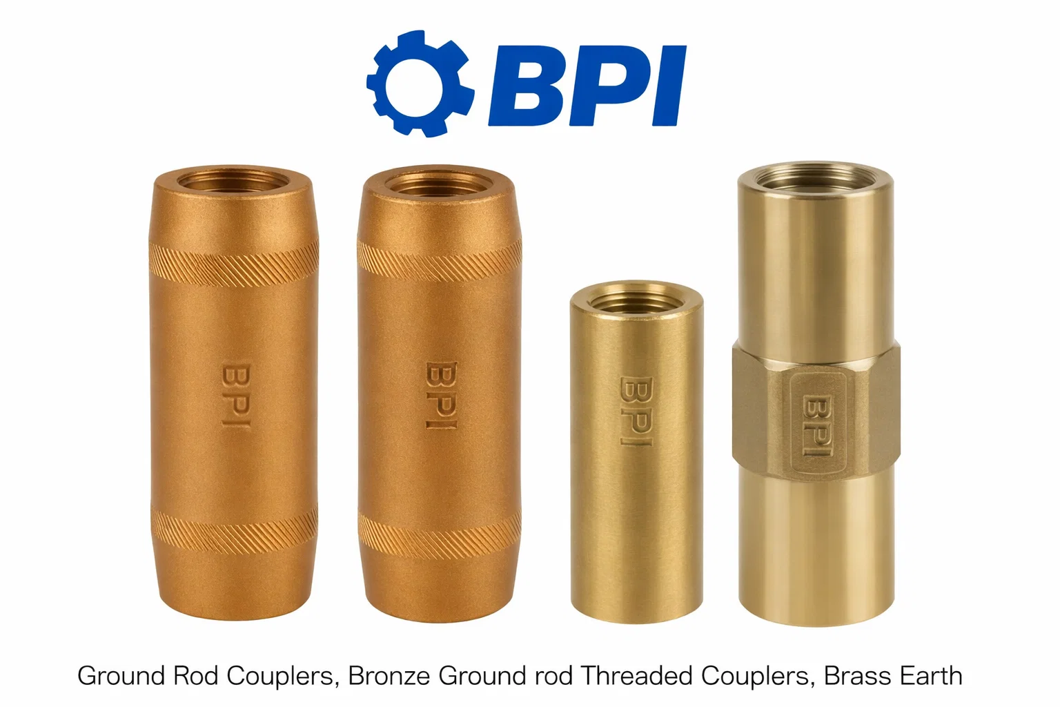Ground Rod Couplers, Bronze Ground rod Threaded Couplers, Brass Earth Rod Coupler india