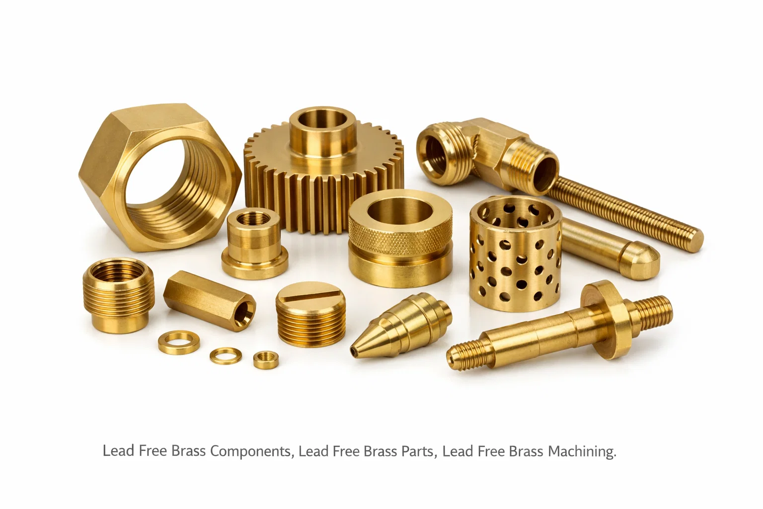 Lead Free Brass Components, Lead Free Brass Parts, Lead Free Brass Machining.
