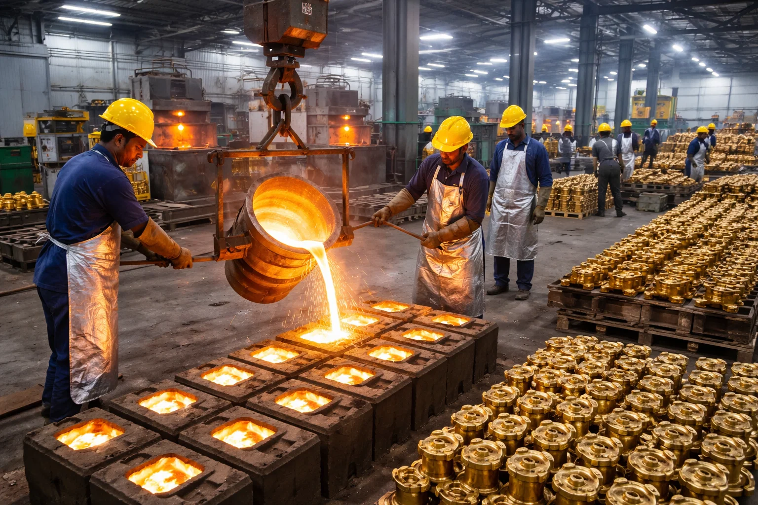 Brass casting foundry