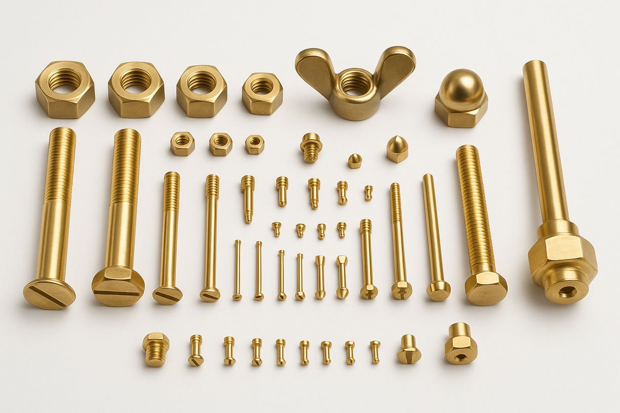 Brass Square Nuts Square Head Bolts Screw Fasteners
