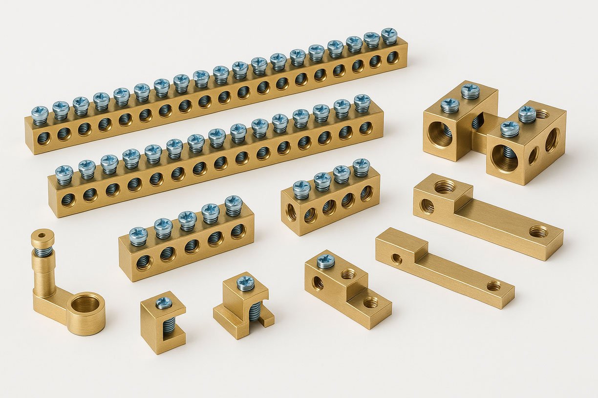 Brass Neutral Terminal Bars Neutral Links 02-i