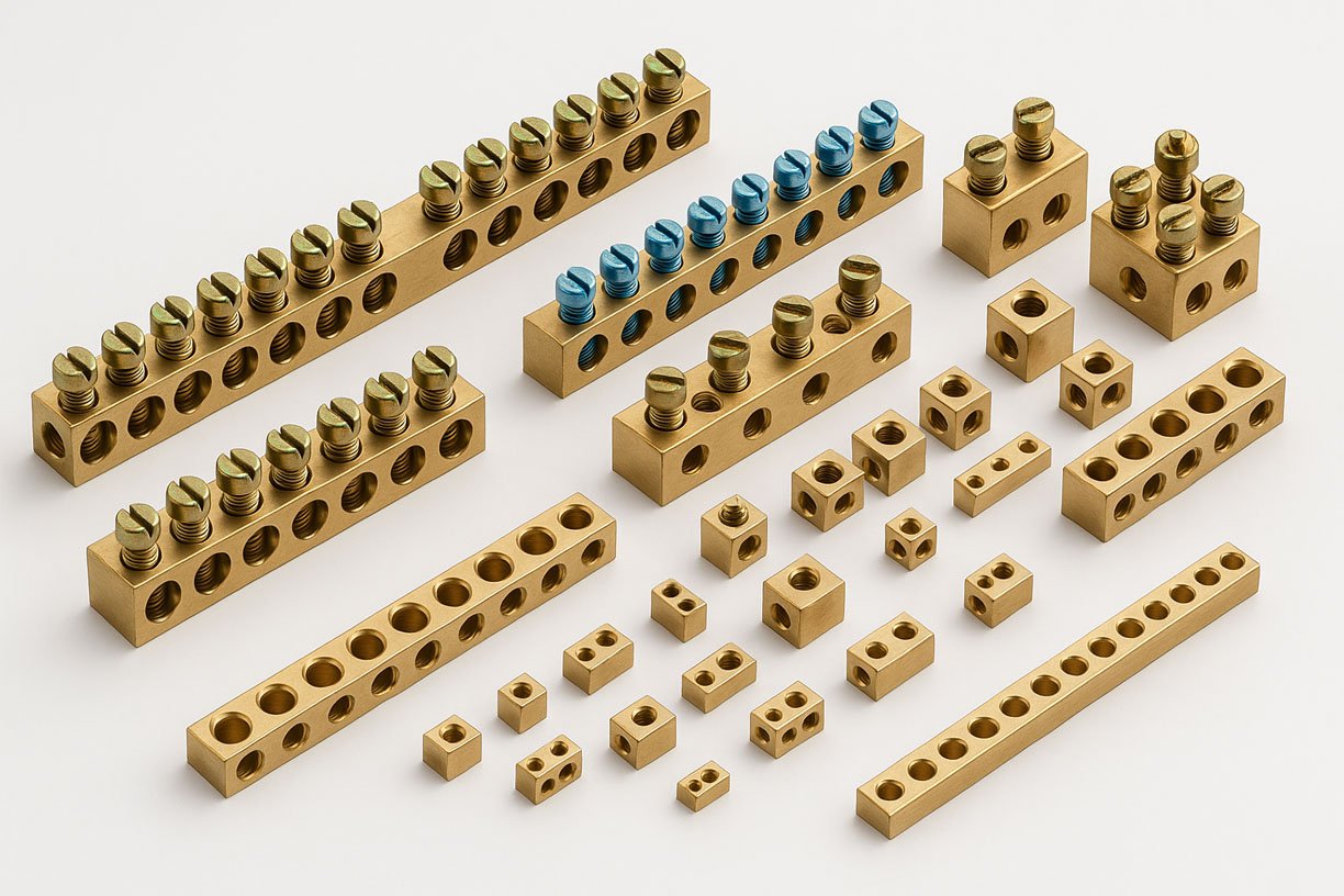 Brass Terminal Blocks Earth Bars Earth Blocks 02-j