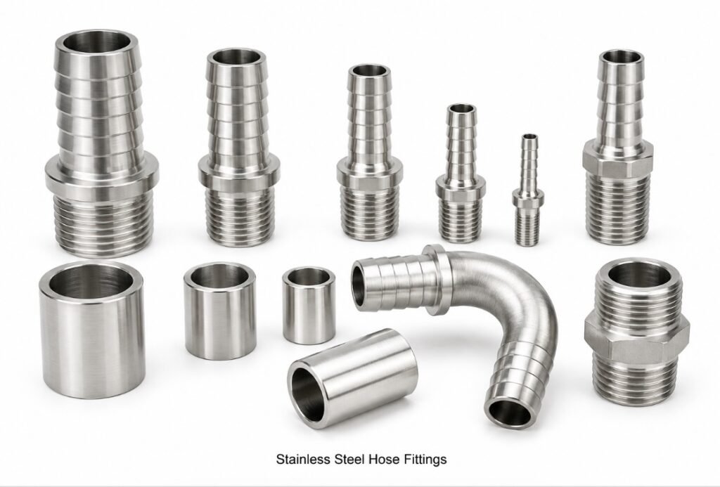 Stainless steel hose fittings