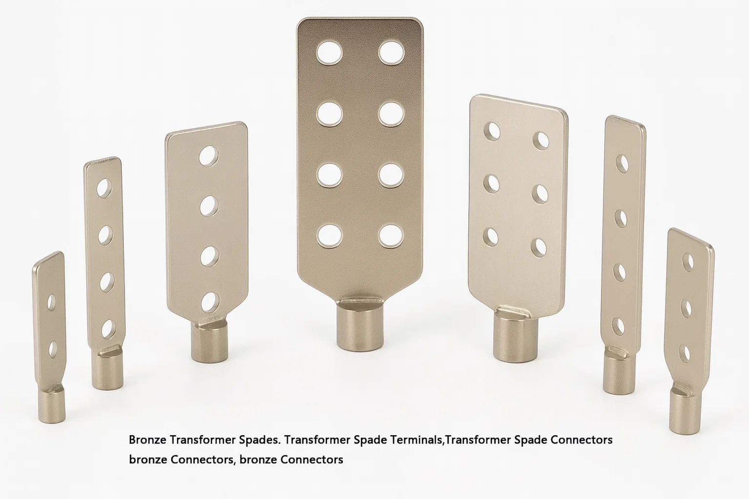 Bronze transformer spades, Bronze Transformer spade conenctors, Transformer spades