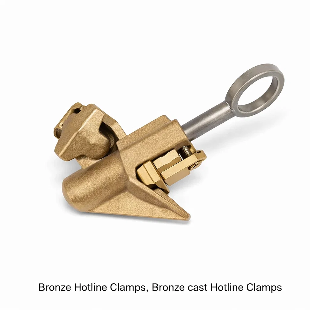 Hotline Clamps Cast from Bronze