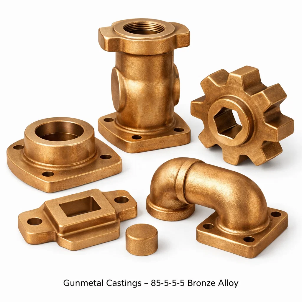 Gunmetal Casting, 85-5-5-5 Bronze Alloy Casting
