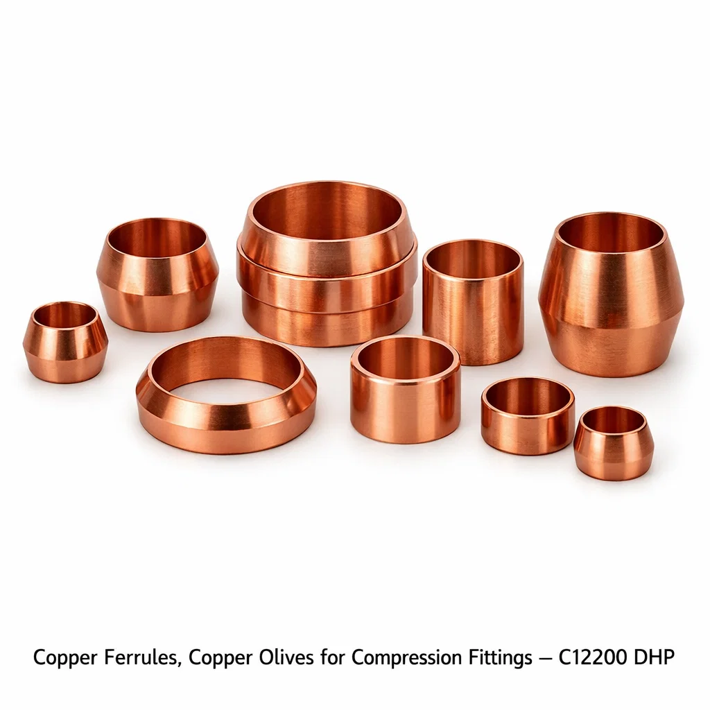 Copper Ferrules, Copper Olives for Compression Fittings