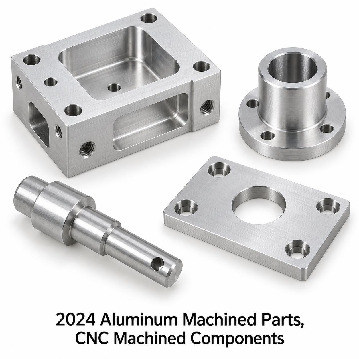 2024 Aluminum Machined Parts, CNC Machined Components — representative machined component range
