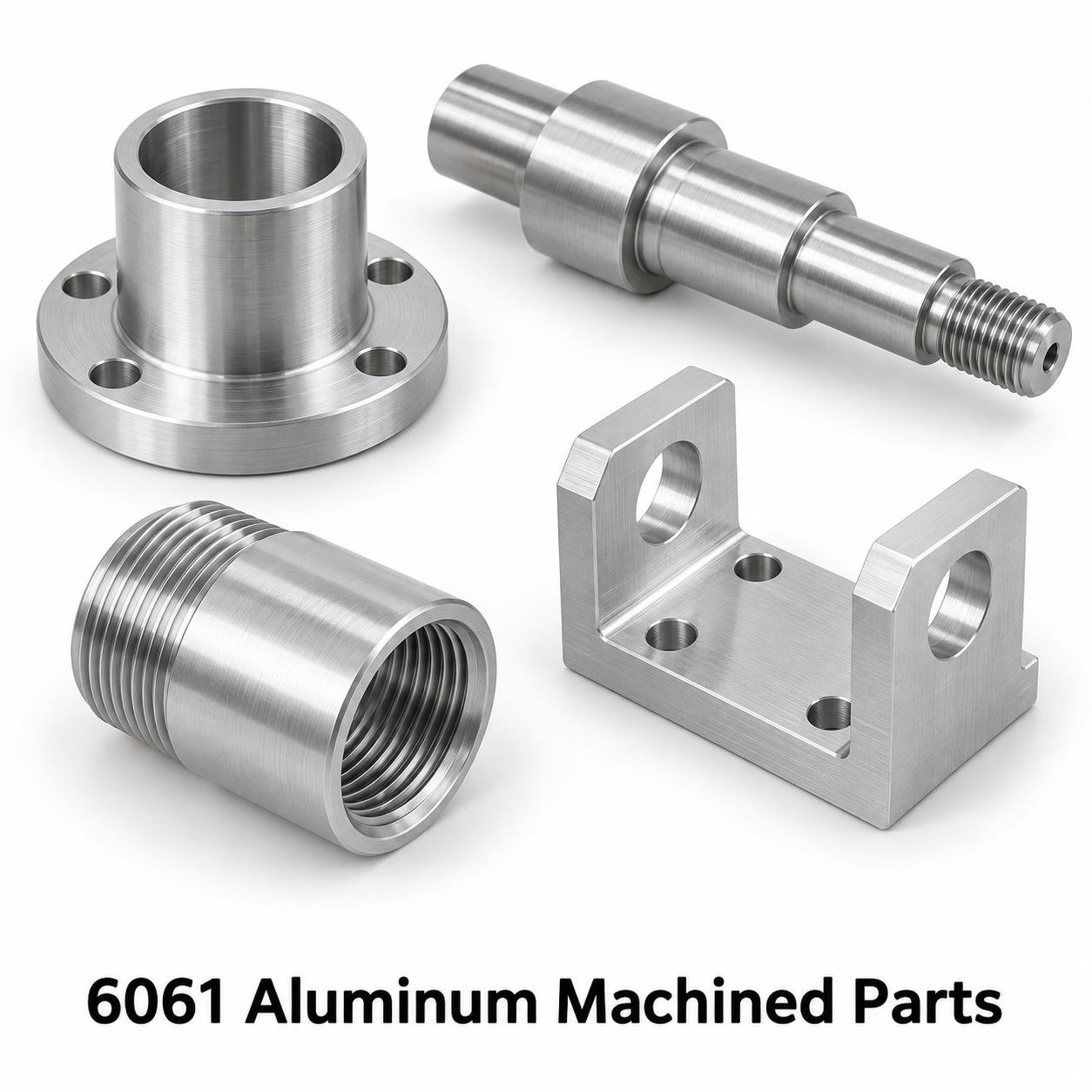6061 Aluminum Machined Parts — representative machined component range