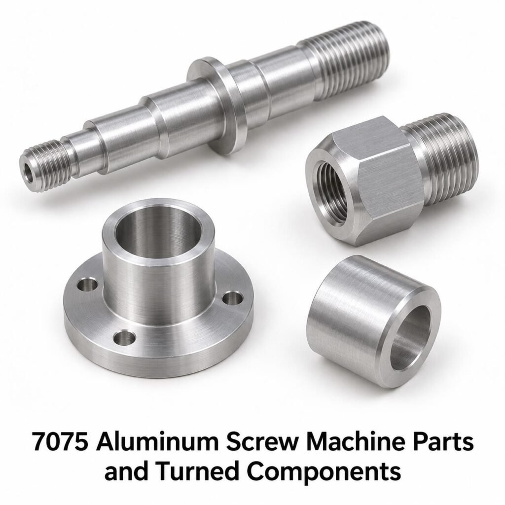 7075 Aluminum Screw Machine Parts and Turned Components