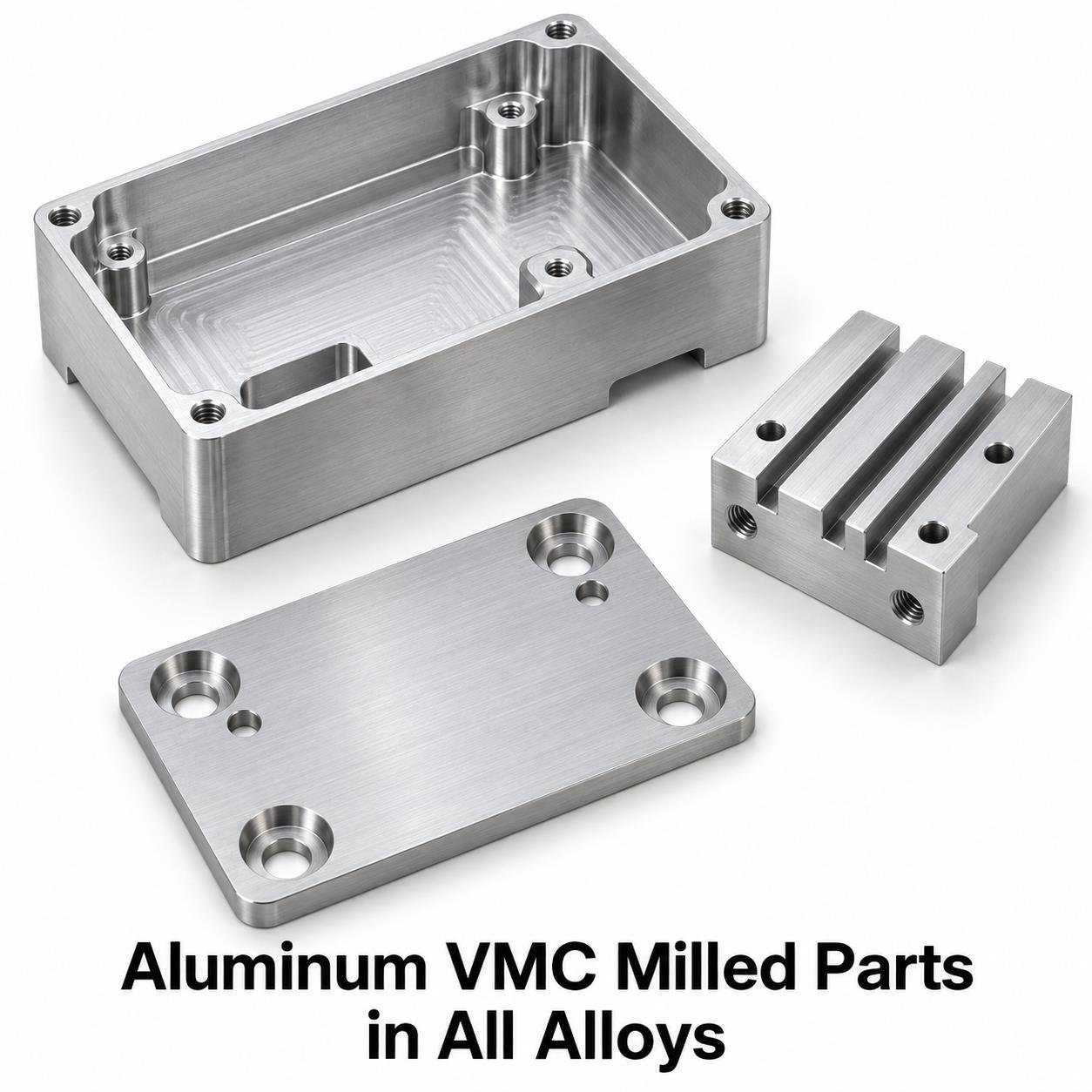 Aluminum VMC Milled Parts in All Alloys — representative component details