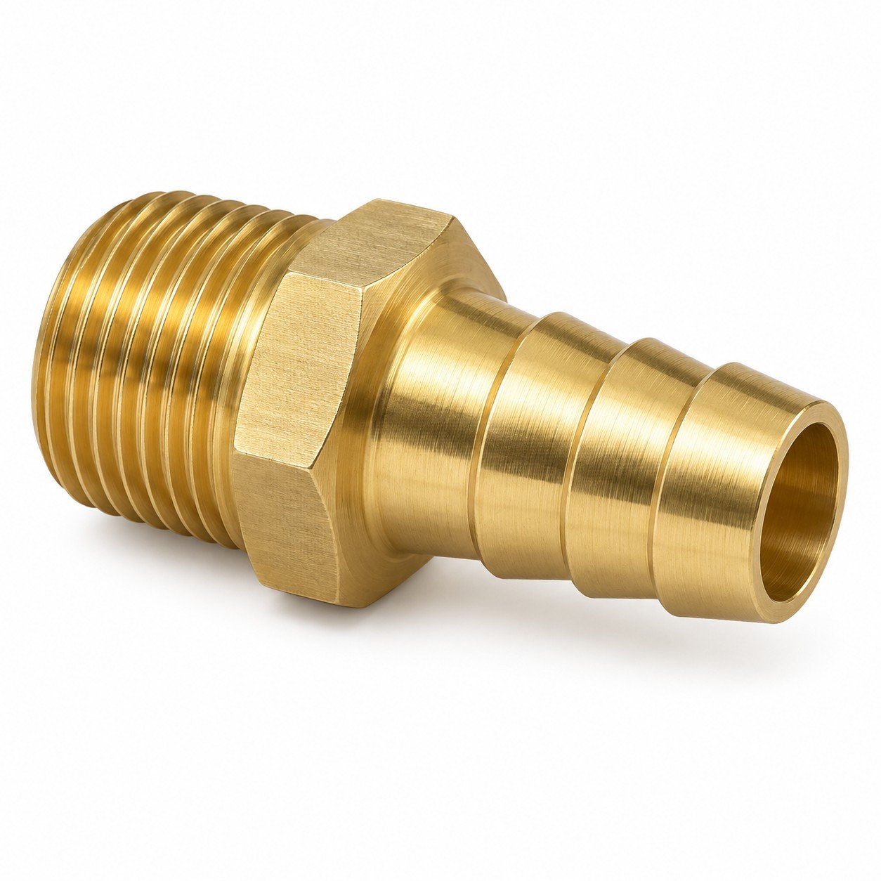 Brass NPT Hose Barbs with male tapered NPT connection