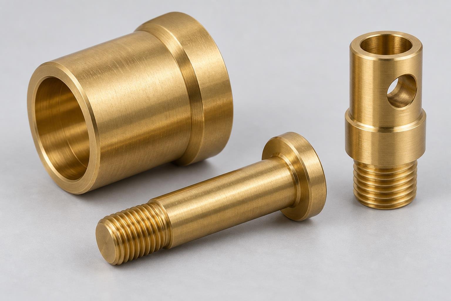 CW603N brass bored sleeve, shoulder pin and cross-drilled terminal