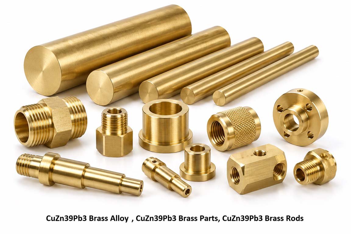 CuZn39Pb3 Brass Alloy , CuZn39Pb3 Brass Parts, CuZn39Pb3 Brass Rods