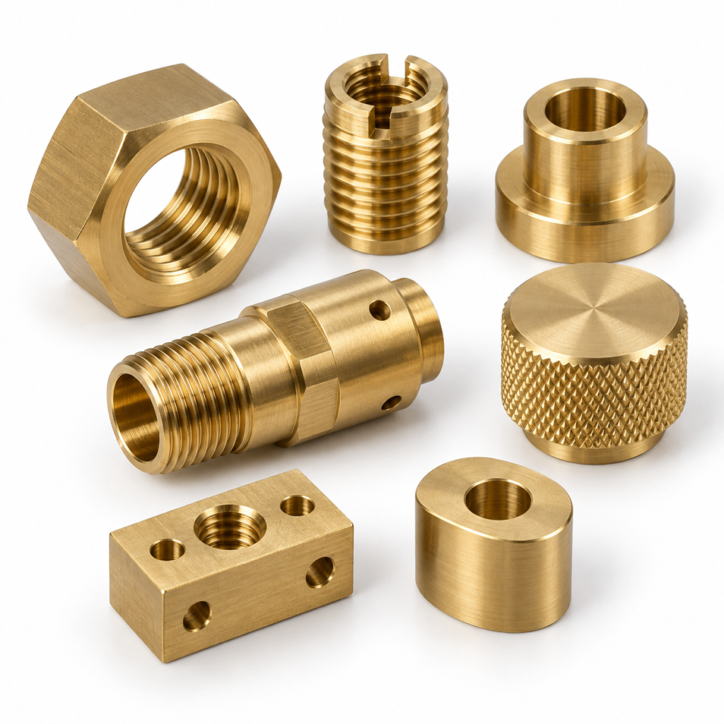 Free Cutting Brass CNC machined Parts